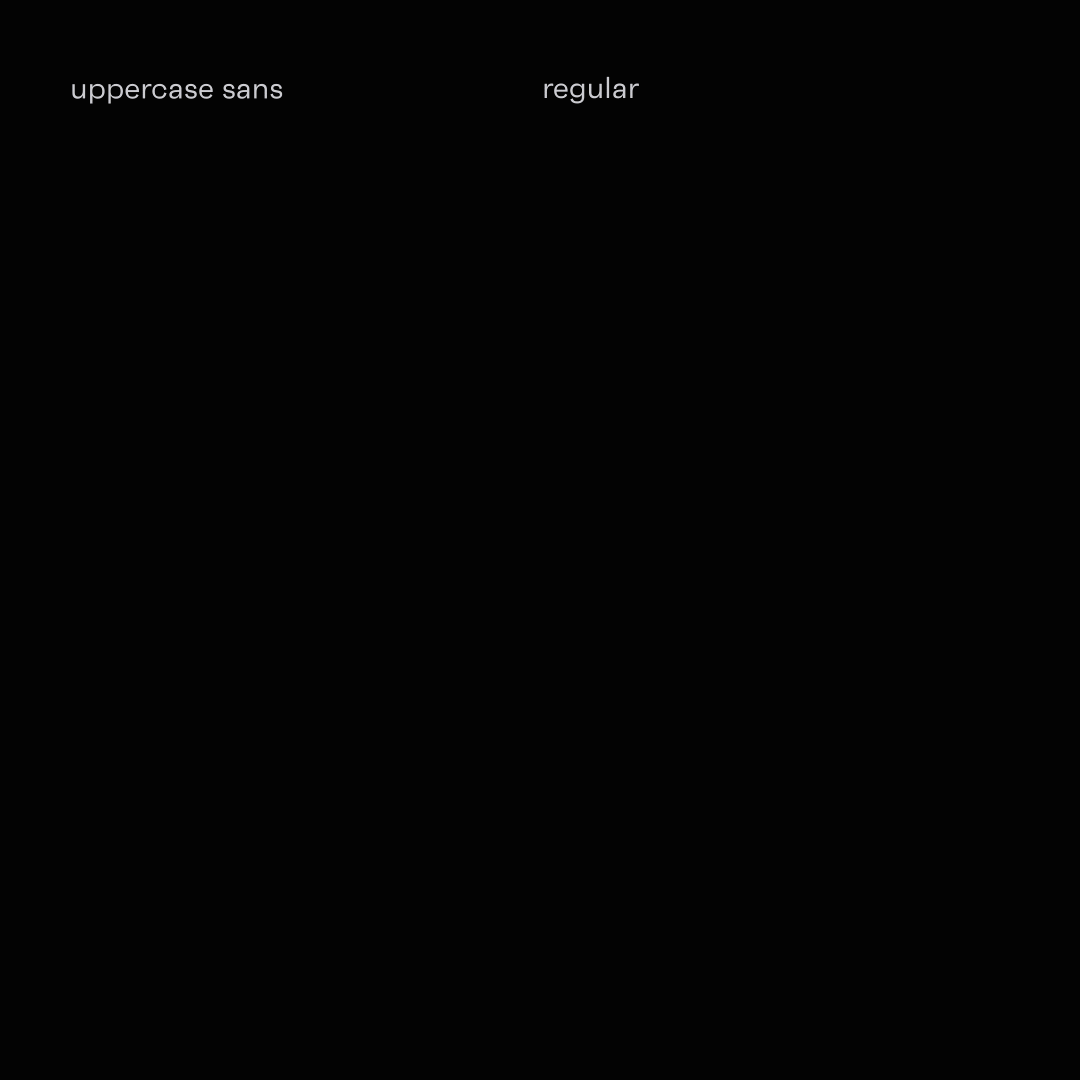 Uppercase sans animation